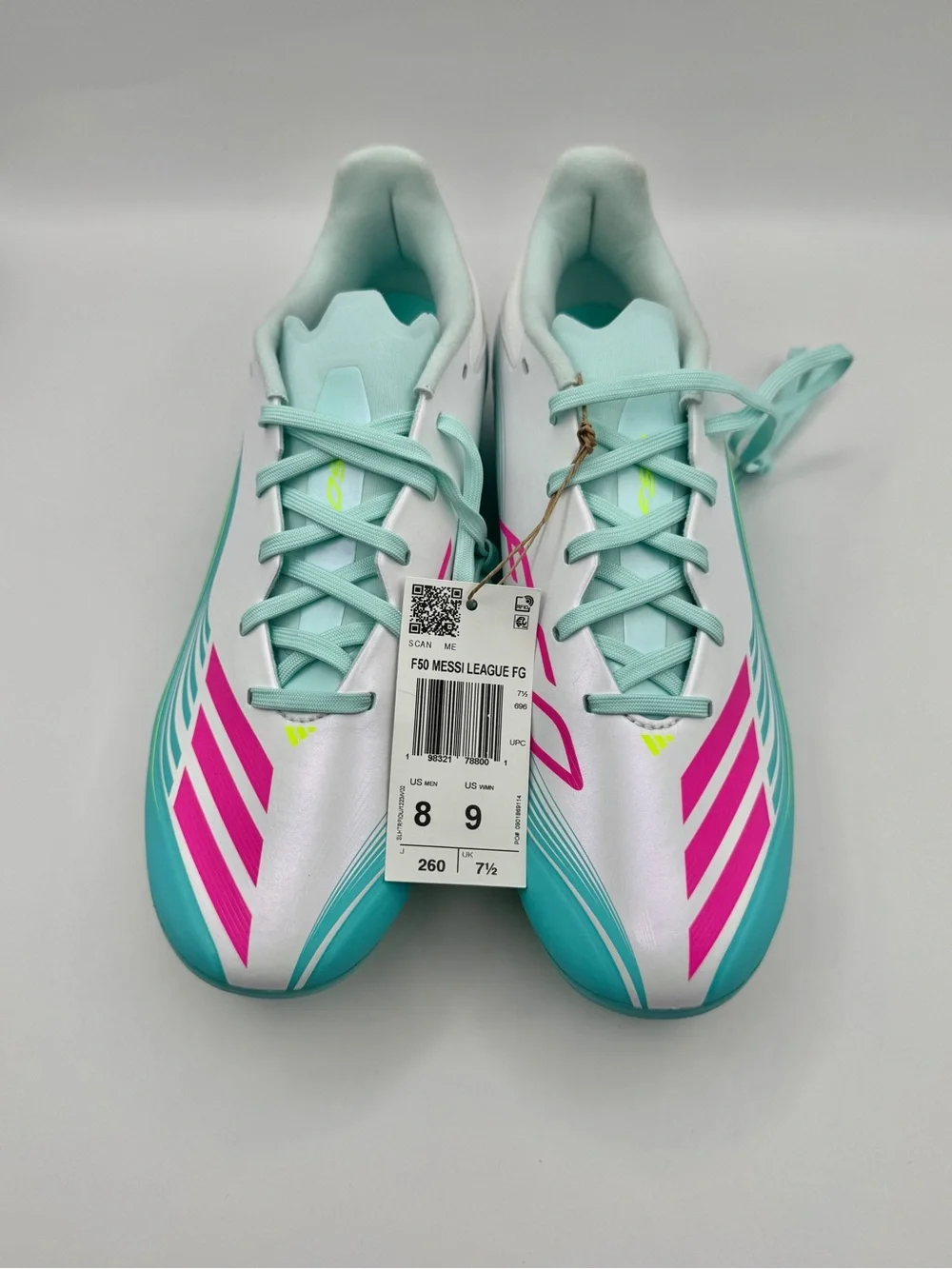Adidas F50 Messi League FG 'Aurora Radiante Pack' - Cloud White/Lucid Pink/Flash